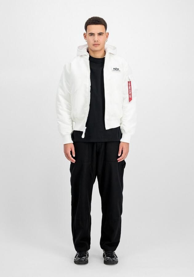 Alpha industries Ma-1 Zh Back Print Bomberjacks Kleding white black maat: S beschikbare maaten:S - Foto 16