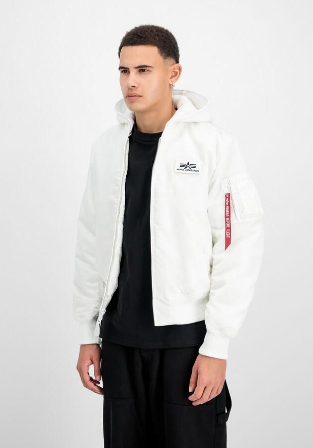 Alpha industries Ma-1 Zh Back Print Bomberjacks Kleding white black maat: S beschikbare maaten:S - Foto 17