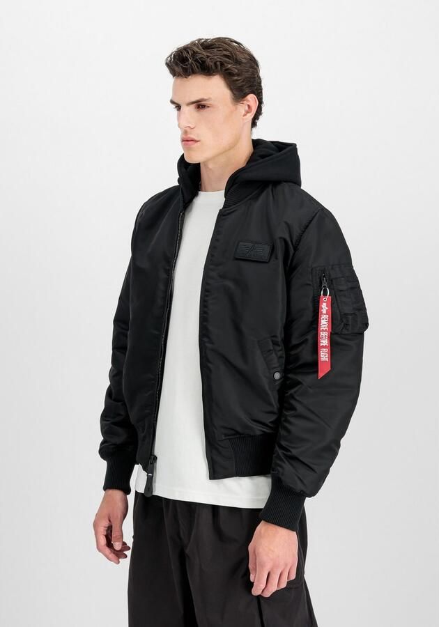 Alpha industries Bomber Ma-1 ZH back print Zwart Heren - Foto 4