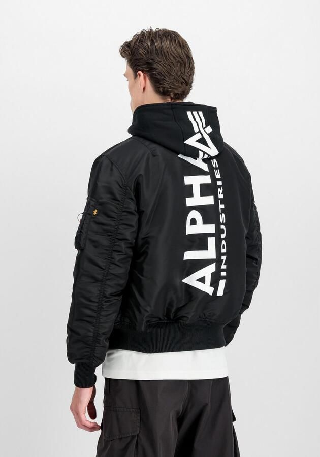 Alpha industries Bomber Ma-1 ZH back print Zwart Heren - Foto 5