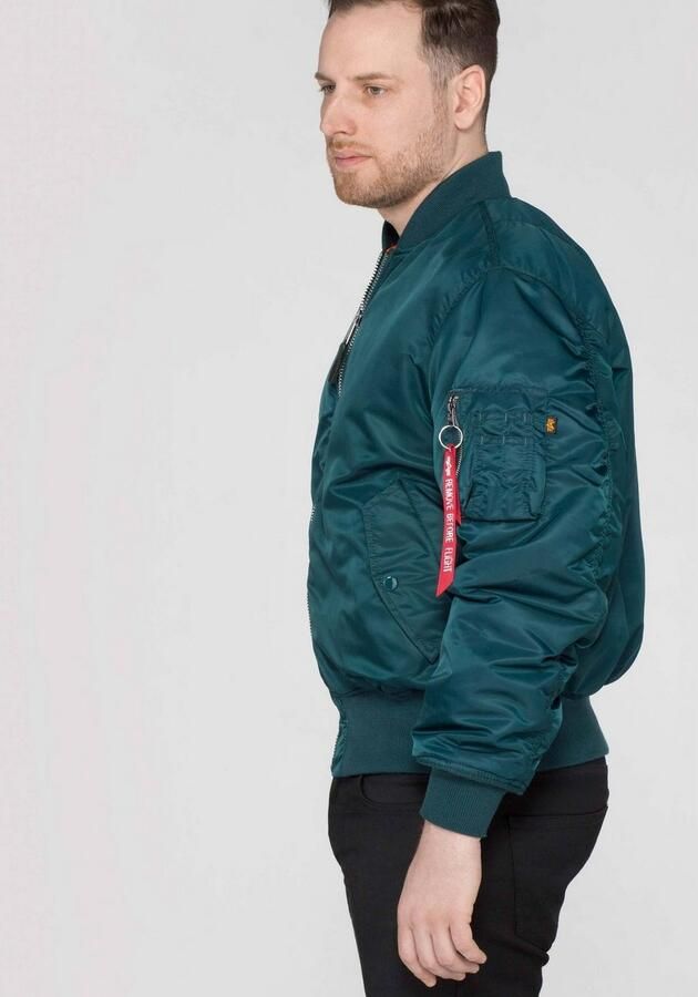 Alpha industries Bomberjack met opstaande kraag en klepzakken - Foto 14