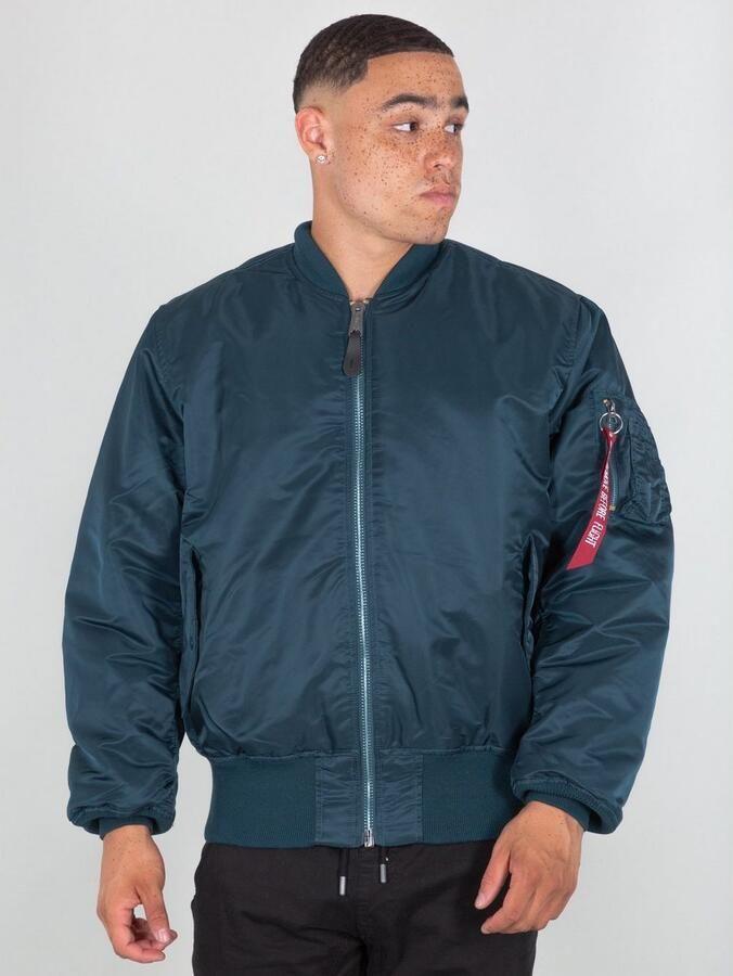 Alpha industries Bomberjack met opstaande kraag en klepzakken - Foto 7