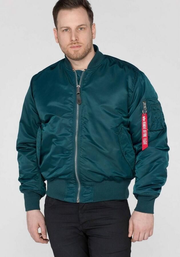 Alpha industries Bomberjack met opstaande kraag en klepzakken - Foto 18