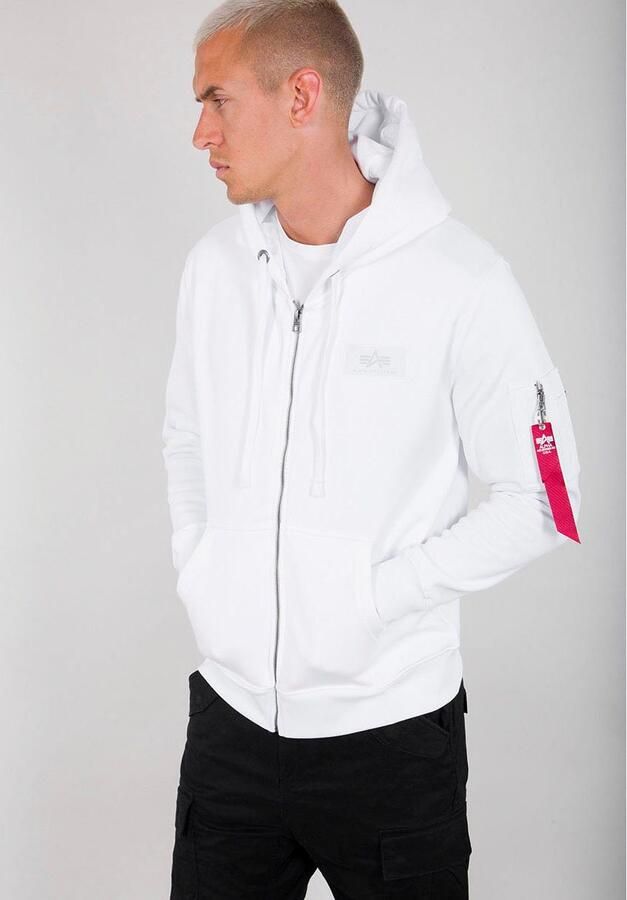 Alpha Industries Hoodie Men Hoodies Back Print Zip Hoody - Foto 8