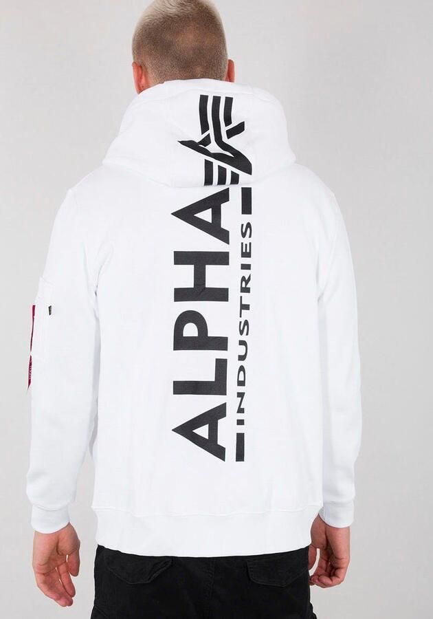 Alpha Industries Hoodie Men Hoodies Back Print Zip Hoody - Foto 4