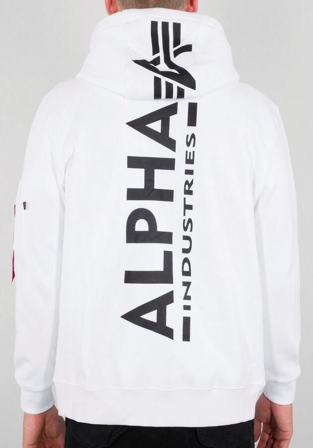 Alpha Industries Hoodie Men Hoodies Back Print Zip Hoody - Foto 5