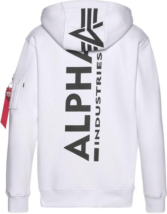 Alpha Industries Hoodie Men Hoodies Back Print Zip Hoody