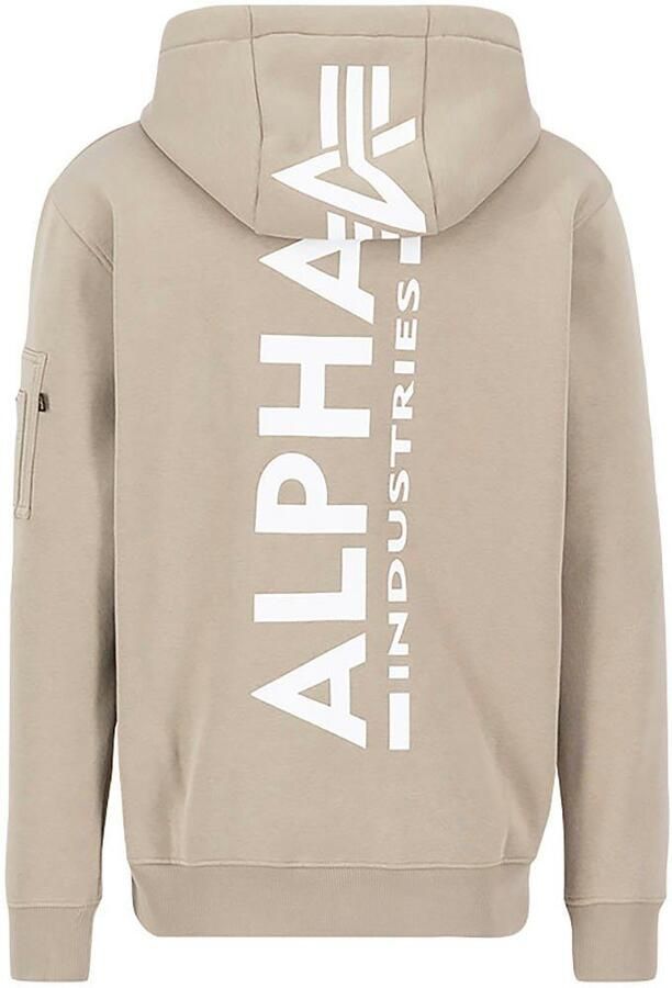 Alpha Industries Capuchonsweatvest Back Print Zip Hoody