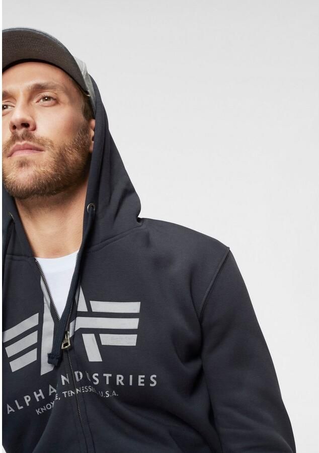 Alpha industries Sweatjack met labeldetails model 'BASIC ZIP HOODY' - Foto 2