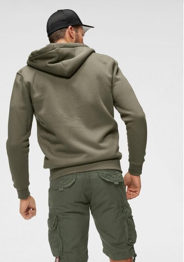 Alpha industries Sweatjack met labeldetails model 'BASIC ZIP HOODY' - Foto 3