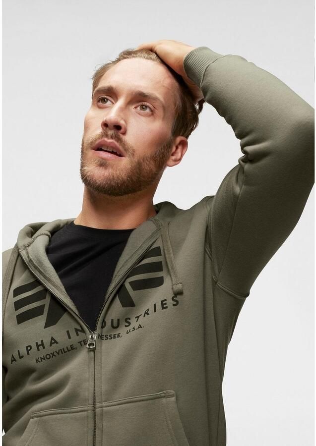 Alpha industries Sweatjack met labeldetails model 'BASIC ZIP HOODY' - Foto 2