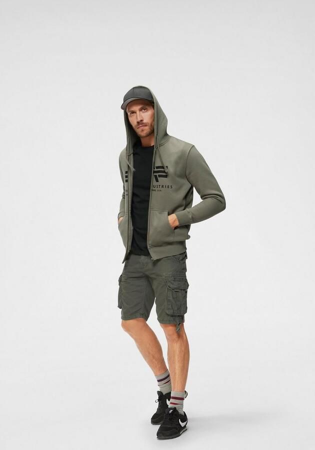 Alpha industries Sweatjack met labeldetails model 'BASIC ZIP HOODY' - Foto 4