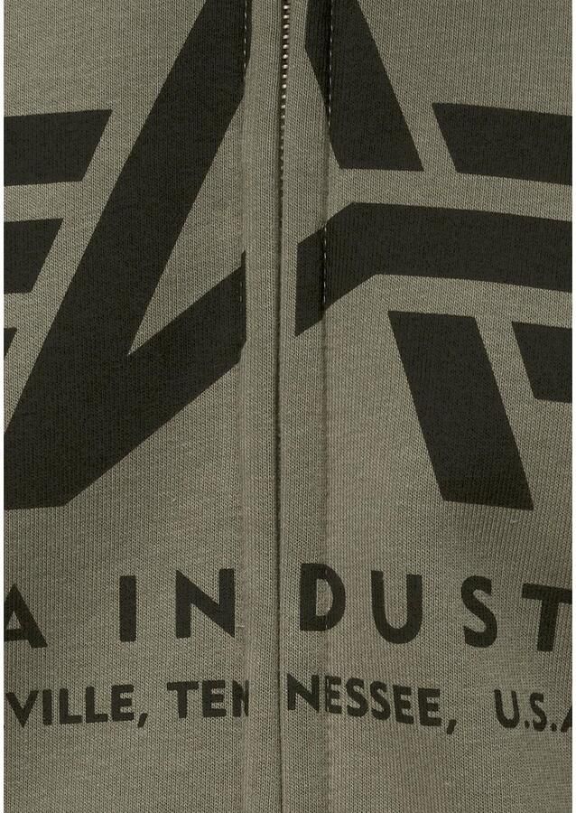 Alpha industries Sweatjack met labeldetails model 'BASIC ZIP HOODY'