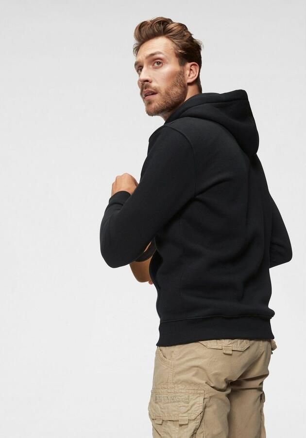 Alpha industries Sweatjack met labeldetails model 'BASIC ZIP HOODY' - Foto 3