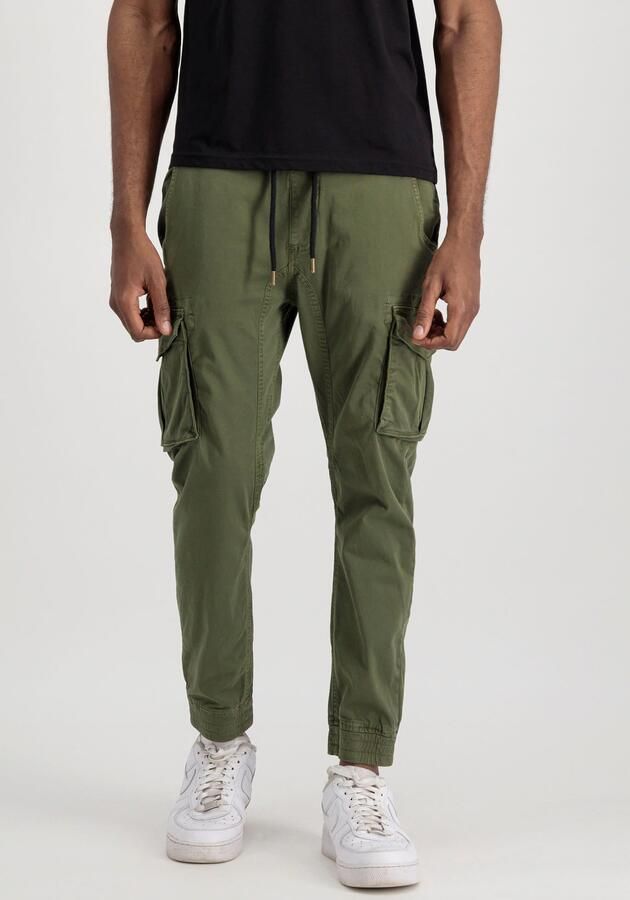 Alpha industries Tapered fit cargobroek met elastische boorden - Foto 5