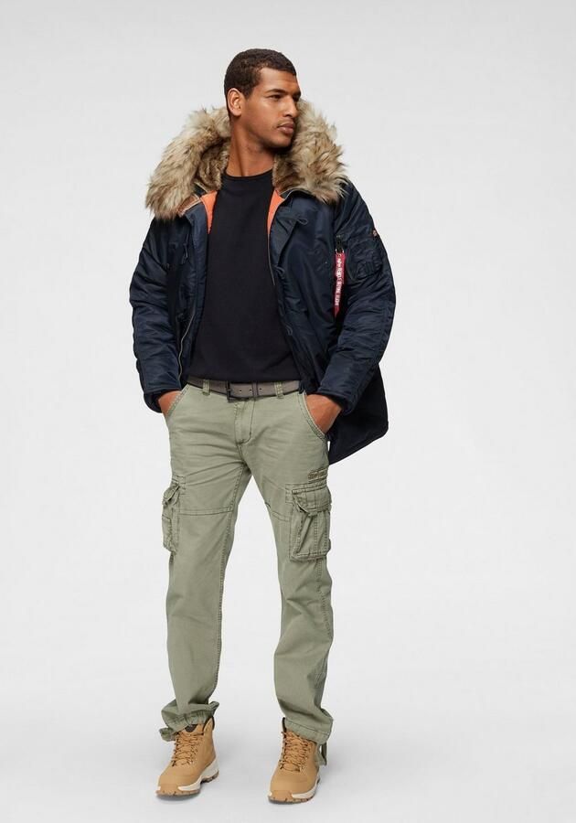Alpha Industries Cargobroek Jet pant met zijcargozakken en koord aan de beenafsluiting - Foto 9