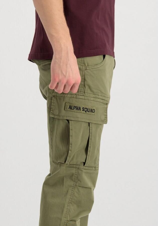 Alpha industries Regular fit cargobroek met achterzakken model 'SQUAD' - Foto 3