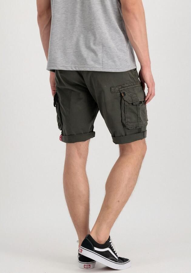Alpha industries Regular fit korte cargobroek met labelstitching model 'CREW SHORT' - Foto 2