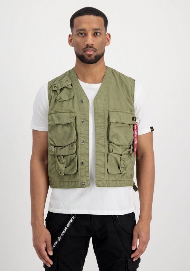 Alpha industries Military Vest Bodywarmers Kleding olive maat: XL beschikbare maaten:S M L XL - Foto 4