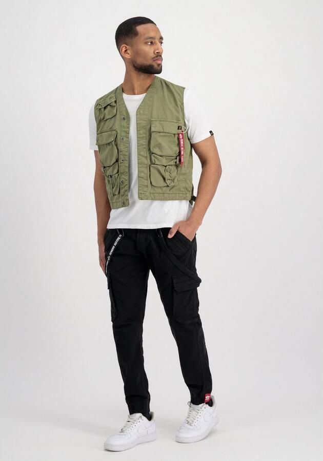 Alpha industries Military Vest Bodywarmers Kleding olive maat: XL beschikbare maaten:S M L XL