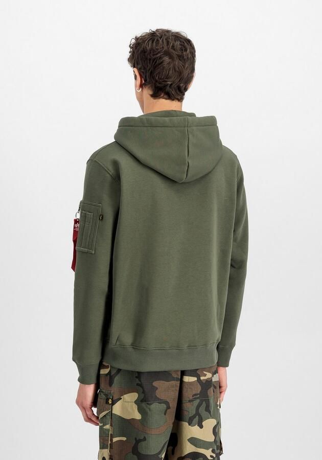 Alpha industries Label Hoodie 118331 142 Groen Heren - Foto 5