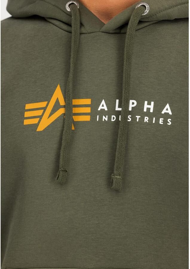 Alpha industries Label Hoodie 118331 142 Groen Heren - Foto 2