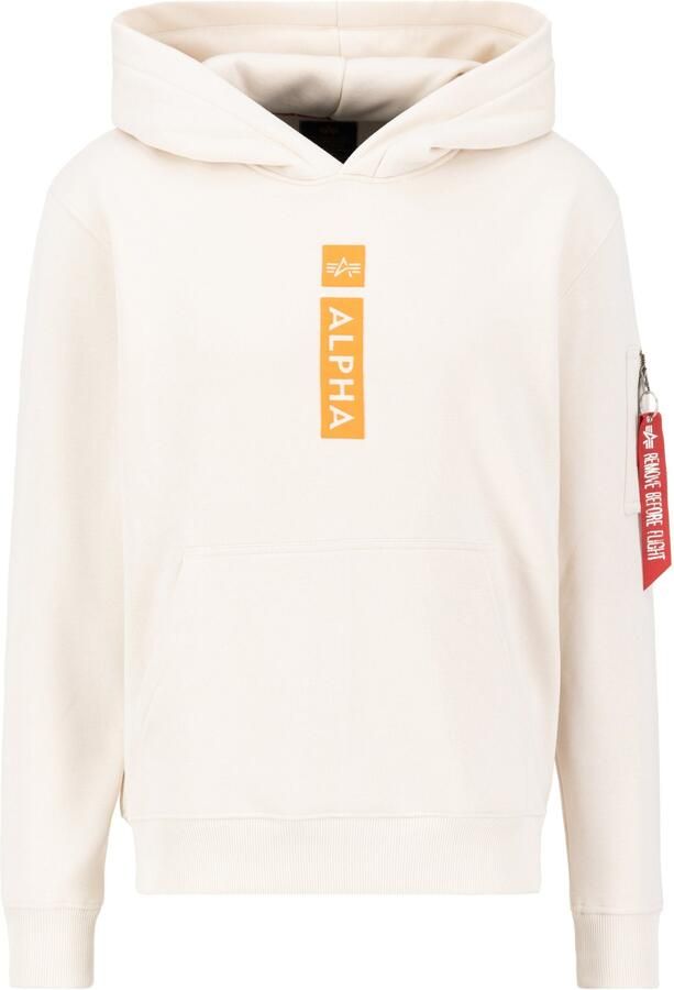 Alpha industries Hoodie met labelprint en kangoeroezak - Foto 6