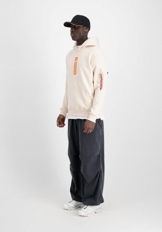 Alpha industries Hoodie met labelprint en kangoeroezak - Foto 3