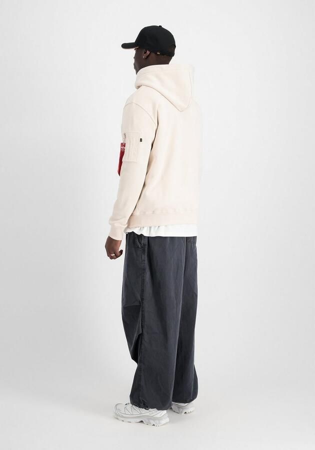 Alpha industries Hoodie met labelprint en kangoeroezak - Foto 4