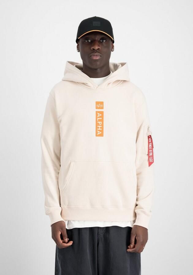 Alpha industries Hoodie met labelprint en kangoeroezak - Foto 5