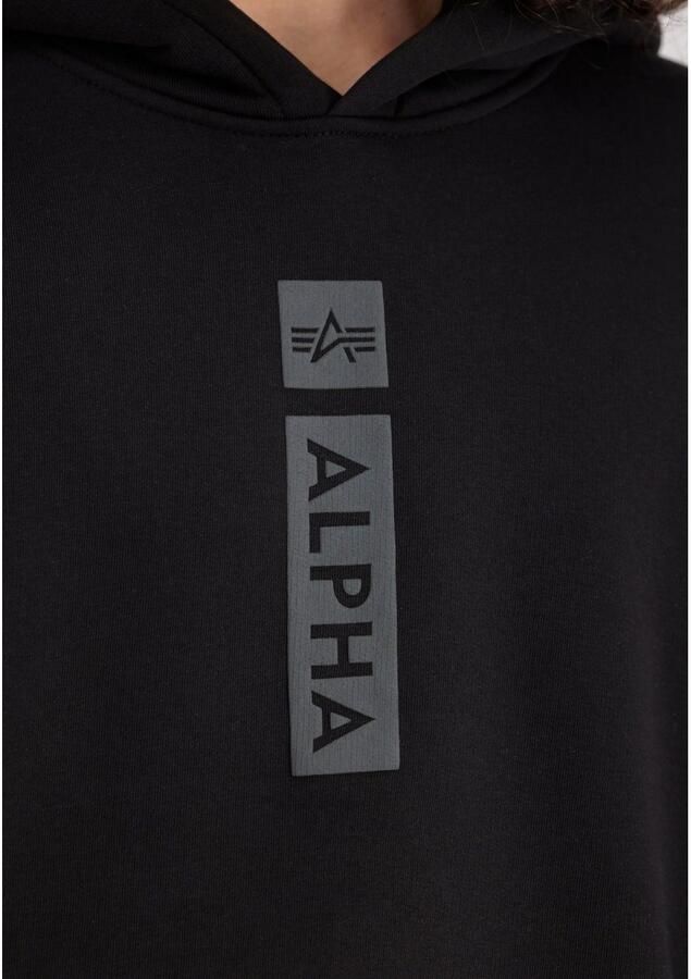 Alpha industries Hoodie met labelprint en kangoeroezak - Foto 2