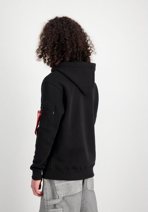 Alpha industries Hoodie met labelprint en kangoeroezak - Foto 5