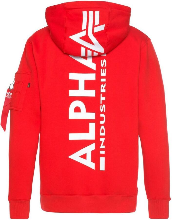 Alpha Industries Hoodie Men Hoodies Back Print Hoody
