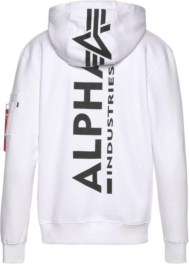 Alpha industries Back Print Hoodies Kleding white maat: XXL beschikbare maaten:S M L XL XXL - Foto 3