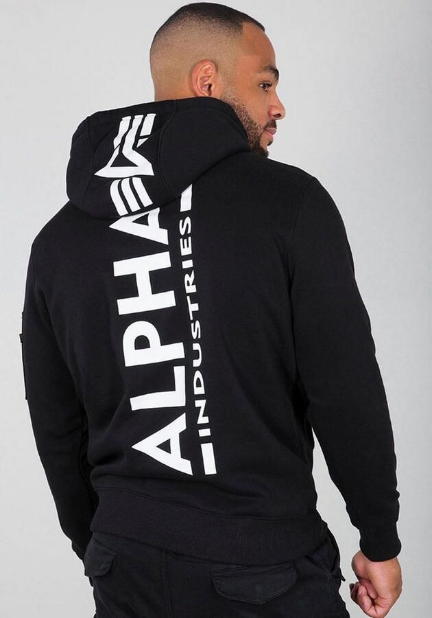 Alpha industries Back Print Hoodies Kleding black maat: XL beschikbare maaten:S M L XL XS XXL - Foto 3