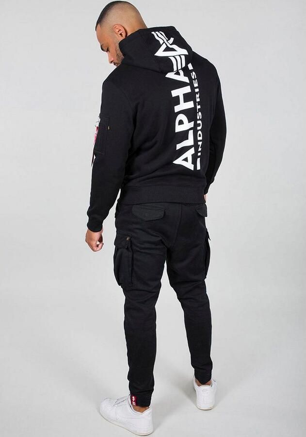Alpha industries Back Print Hoodies Kleding black maat: XL beschikbare maaten:S M L XL XS XXL - Foto 2