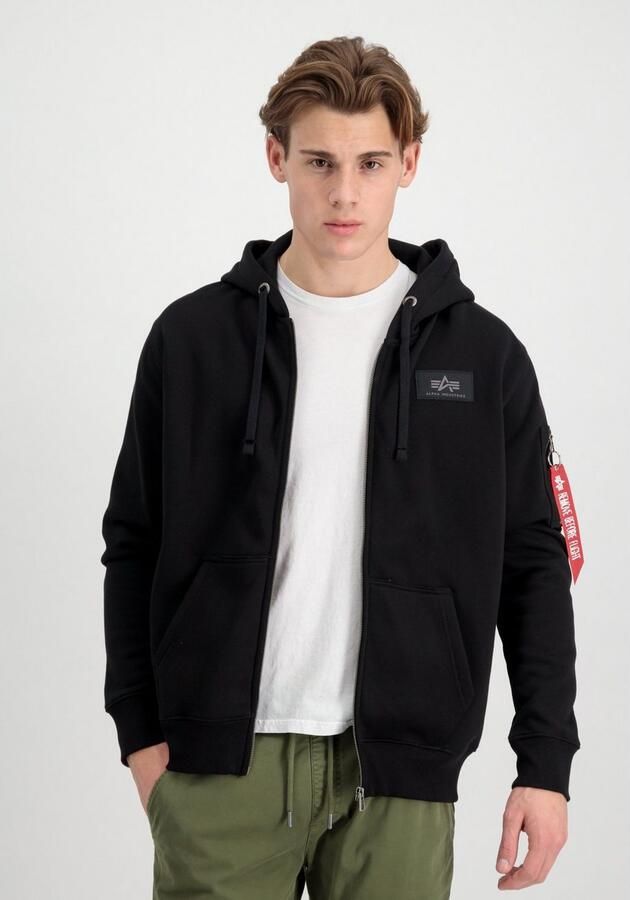 Alpha industries Sportieve capuchon sweatjack Black Heren - Foto 4