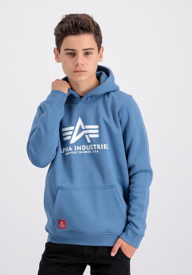 Alpha industries Hoodie met labelprint model 'Basic'