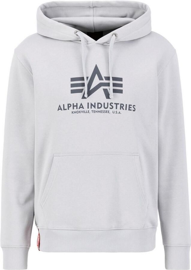 Alpha industries Hoodie met labelprint model 'BASIC'