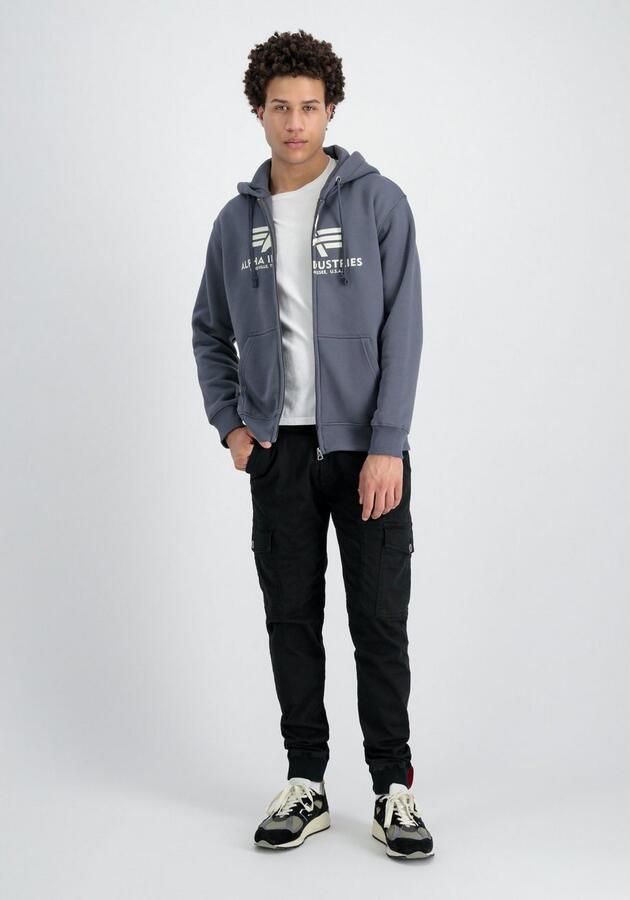Alpha industries Sweatjack met labeldetails model 'BASIC ZIP HOODY' - Foto 5