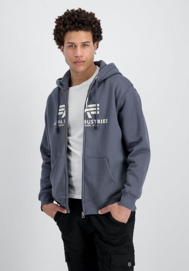 Alpha industries Sweatjack met labeldetails model 'BASIC ZIP HOODY' - Foto 6