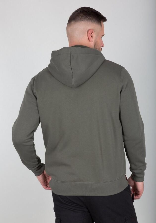 Alpha industries Basic Zip Hoody 118342 142 Groen Heren