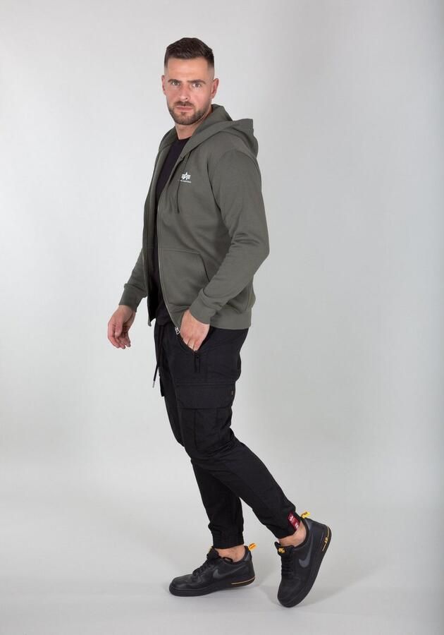 Alpha industries Basic Zip Hoody 118342 142 Groen Heren - Foto 2