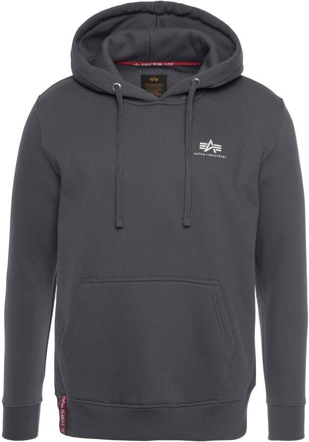 Alpha industries Hoodie met labelprint model 'BASIC'