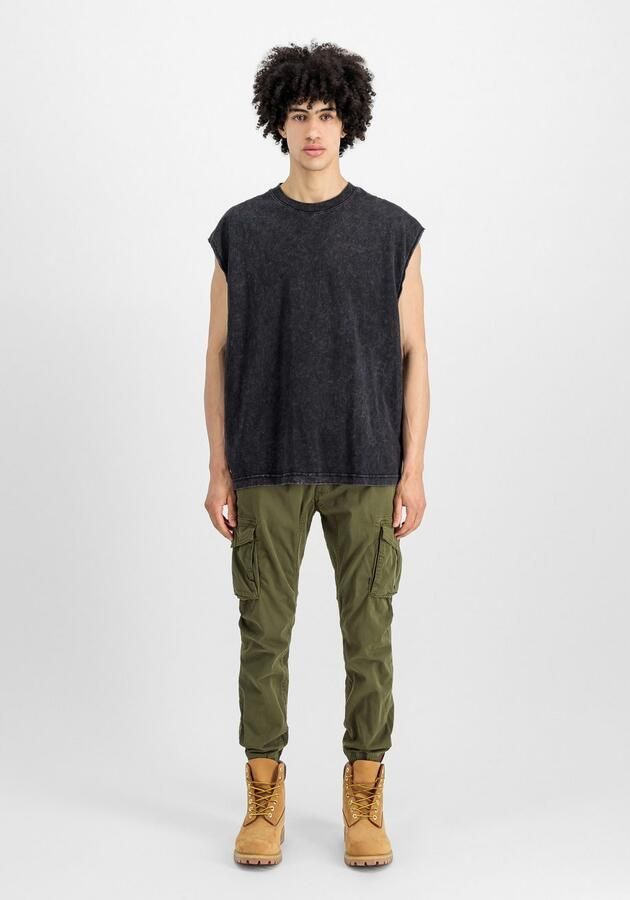Alpha industries Tapered fit cargobroek met elastische boorden - Foto 2