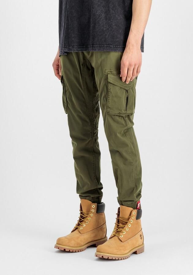 Alpha industries Tapered fit cargobroek met elastische boorden - Foto 3