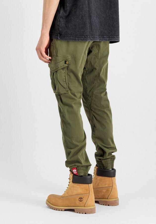Alpha industries Tapered fit cargobroek met elastische boorden - Foto 4