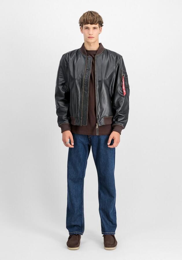 Alpha Industries Leren jack MA-1 Leather LF - Foto 2