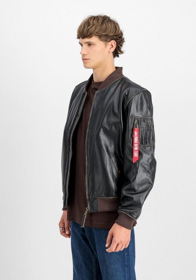 Alpha Industries Leren jack MA-1 Leather LF - Foto 3