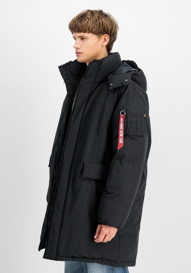 Alpha industries Gevoerde Parka Jas Black Heren - Foto 4